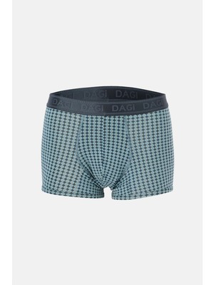 Siyah 5210 Desenli Pamuk Boxer