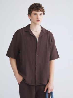 Lc Waikiki Yeni Sezon Rahat Kalıp Resort Yaka Kısa Kollu Müslin Erkek Gömlek