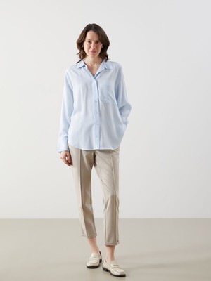 Lc Waikiki Yeni Sezon Beli Lastikli Havuç Kesim Kadın Pantolon