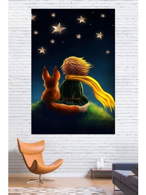 Hepimizin Çocukluğu Küçük Prens Duvar Örtüsü Duvar Halısı Wall Tapestry