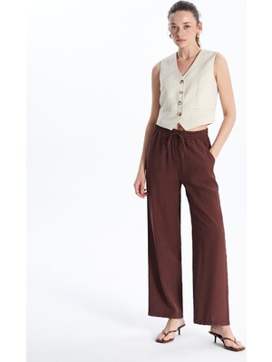 Lc Waikiki Yeni Sezon Beli Lastikli Dokulu Kadın Pantolon