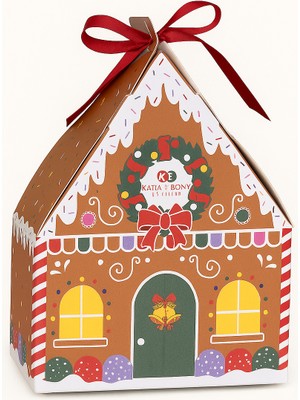 Kadın 2'li Fiyonklu Yılbaşı Kutulu Soket Çorap