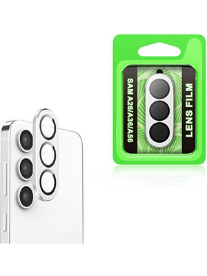 Galaxy A17 Kılıf Aparatlı Kamera Koruma Renkli Lens Koruyucu Temperli Cam Koruma