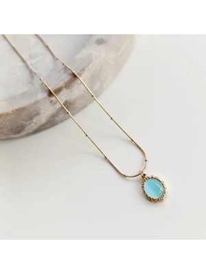 Nergis Gold Çelik Kolye