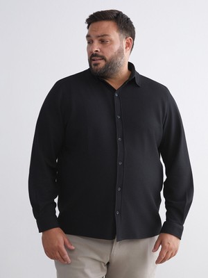 Lc Waikiki Yeni Sezon Büyük Beden Slim Fit Uzun Kollu Erkek Gömlek