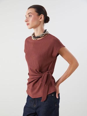 Lc Waikiki Yeni Sezon Bisiklet Yaka Dokulu Fiyonklu Bluz