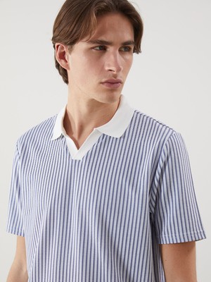 Lc Waikiki Yeni Sezon Polo Yaka Çizgili Erkek Tişört