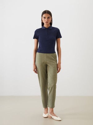 Lc Waikiki Yeni Sezon Beli Lastikli Havuç Kesim Kadın Pantolon