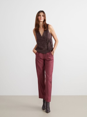 Lc Waikiki Yeni Sezon V Yaka Nakışlı Kadın Yelek