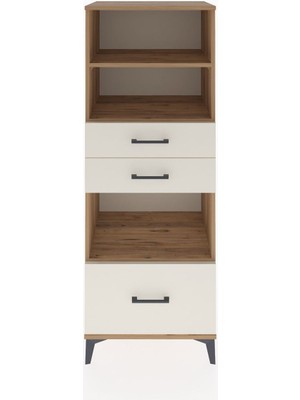 Hyperion Dolap 3 Raflı 3 Çekmeceli 60X44X163 Çam-Aytaşı