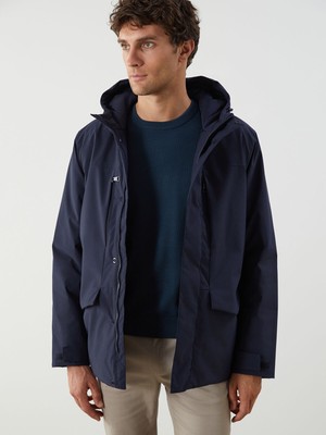 Lc Waikiki Yeni Sezon Standart Kalıp Kapüşonlu Erkek Mont