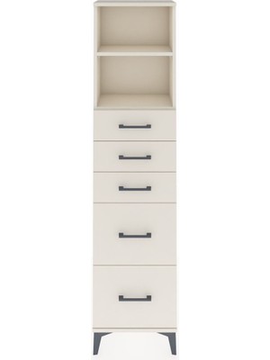 Arges Dolap 2 Raflı 5 Çekmeceli 44X30X182 Aytaşı-Aytaşı