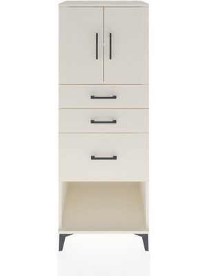 Hyperion Dolap 2 Raflı 3 Çekmeceli 2 Kapaklı 60X44X163 Aytaşı-Aytaşı