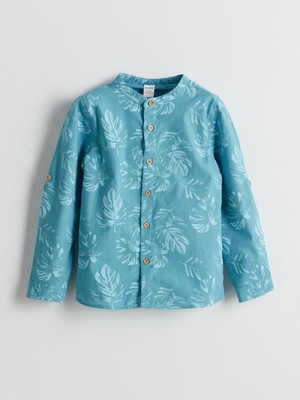 Lc Waikiki Yeni Sezon Hakim Yaka Baskılı Erkek Çocuk Gömlek