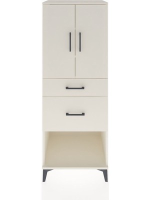 Hyperion Dolap 3 Raflı 2 Çekmeceli 2 Kapaklı 60X44X163 Aytaşı-Aytaşı