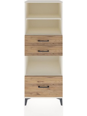 Hyperion Dolap 3 Raflı 3 Çekmeceli 60X44X163 Aytaşı-Çam
