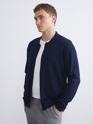 Lc Waikiki Yeni Sezon Standart Kalıp Polo Yaka Erkek Triko Hırka