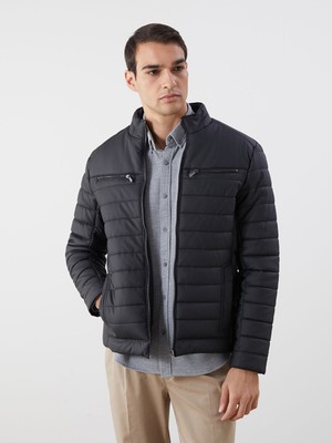 Lc Waikiki Yeni Sezon Slim Fit Dik Yaka Erkek Deri Görünümlü Ceket