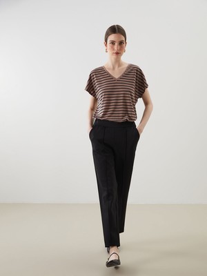 Lc Waikiki Yeni Sezon Beli Lastikli Havuç Kesim Kadın Pantolon