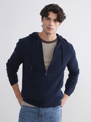 Lc Waikiki Yeni Sezon Kapüşonlu Uzun Kollu Erkek Triko Hırka