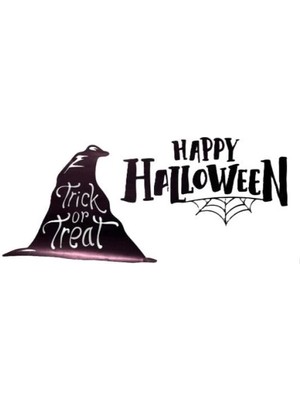 Happy Halloween Temalı Duvar Stickerı
