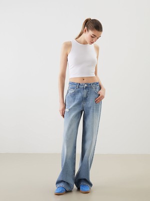 Lc Waikiki Yeni Sezon Wideleg Kadın Jean Pantolon