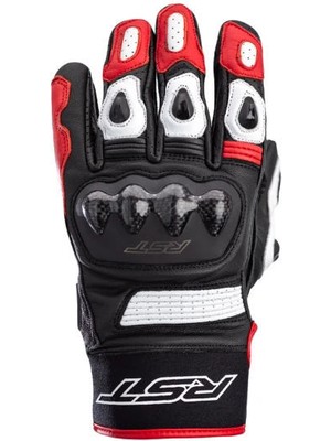 Rst Freestyle 2 Ce Deri Motosiklet Eldiveni Siyah Kırmızı