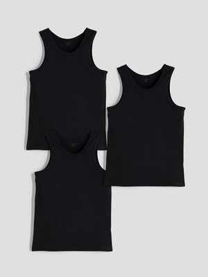 Lc Waikiki Yeni Sezon Bisiklet Yaka Pamuklu Erkek Atlet 3'lü Paket