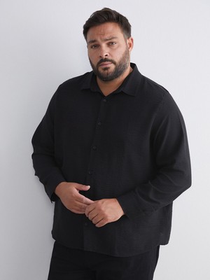 Lc Waikiki Yeni Sezon Büyük Beden Basic Erkek Gömlek