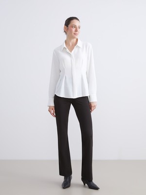 Lc Waikiki Yeni Sezon Beli Lastikli Ispanyol Paça Kadın Tayt Pantolon