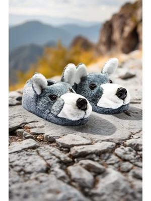 Husky Erkek Hayvanlı Yeni Sezon Kurt Panduf