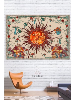 Kaliteli Kumaş , Canlı Renkler Duvar Örtüsü Duvar Halısı Wall Tapestry