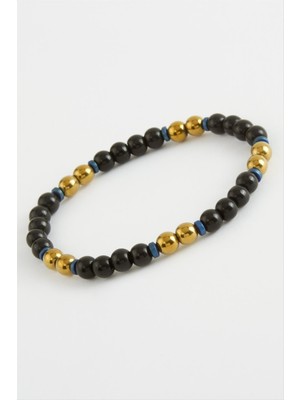 Ds-Derin Hematit - Onix Doğaltaş Bileklik-Standart