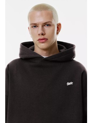 Erkek Stwd Baskılı Sweatshırt Oversize