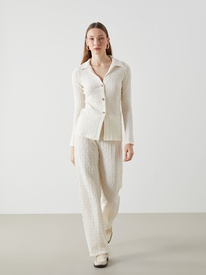 Lc Waikiki Yeni Sezon Beli Lastikli Dokulu Kadın Pantolon