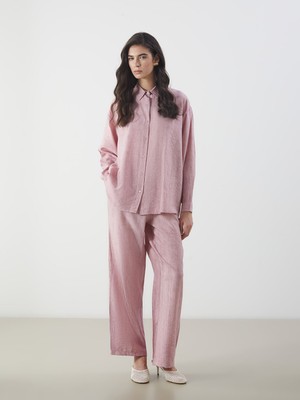 Lc Waikiki Yeni Sezon Beli Lastikli Keten Görünümlü Kadın Pantolon