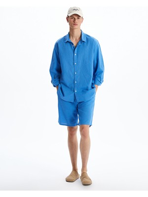 Lc Waikiki Yeni Sezon Rahat Kalıp Keten Karışımlı Erkek Şort