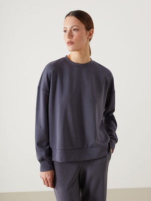 Lc Waikiki Yeni Sezon Oversize Modal Karışımlı Kadın Sweatshirt