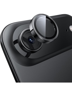 iPhone 17 Air Kılıf Aparatlı Kamera Koruma Renkli Lens Koruyucu Temperli Cam Koruma