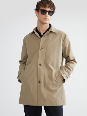 Lc Waikiki Yeni Sezon Standart Kalıp Ceket Yaka Erkek Trençkot