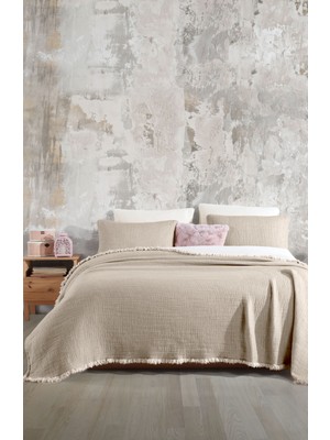 Vizon 6 Kat Müslin Çift Kişilik 260X280 Yorgan/2 Adet 50X70CM Yastık Kılıfı 6 Katlı Multi Muslin