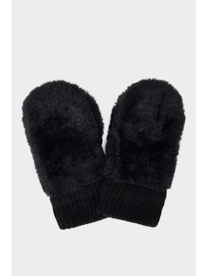 Kız Çocuk Suni Kürk Eldiven  (25 Wn)