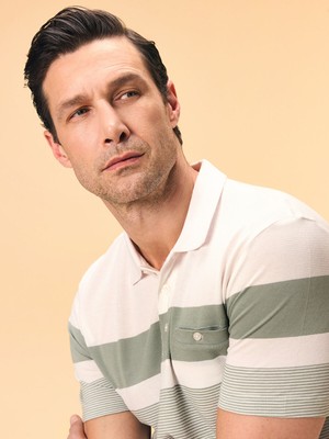 Lc Waikiki Yeni Sezon Polo Yaka Çizgili Merserize Görünümlü Erkek Tişört