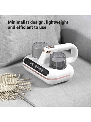 Elde Tasınabilir 16KPA Yatak Vakum Süpürgesi Düsük Gürültü, 210ML Toz Haznesi, 4 Yıkanabilir Filtre