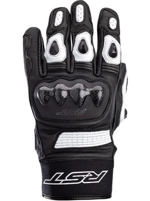 Rst Freestyle 2 Ce Deri Motosiklet Eldiveni Siyah Beyaz