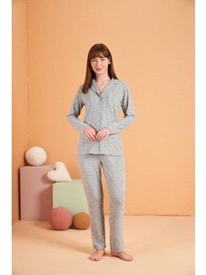Pjs Kadın Gri Pijama Takımı 28014