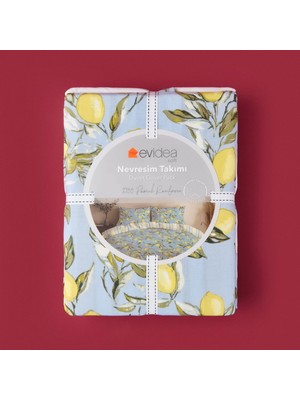 Soft Fresco Tek Kişilik Nevresim Takımı - Mavi