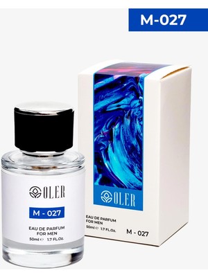 Oler M-027 Erkek Parfüm EDP 50ml | Ferah & Aromatik | Limon, Bergamot, Neroli, Gül, Sedir, Misk, Amber