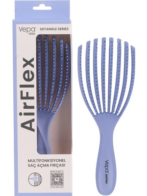 Vepa Airflex Multifonksiyonel Dolaşık Açıcı Saç Fırçası, Kolay Tarama, Elektriklenme Önleyici