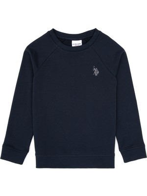 U.S. Polo Assn. Erkek Çocuk Açık Lacivert Basic Bisiklet Yaka Sweatshirt 50313832-VR059